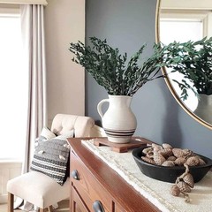 Dried Eucalyptus Leaves Preserved Greenery Stems, 8-14 PCS 2-blue