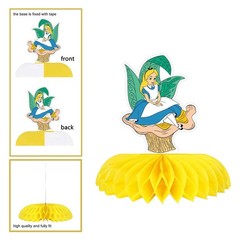 Alice in Wonderland Honeycomb Centerpieces 3D Table Decorations Party Supplies