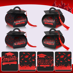 30 Graduation Cap Gift Boxes with Tassel for Class of 2026 Party Favors