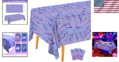 Festive 3PCS Demon Hunters Tablecloths – Sparkling & Versatile for All Occasions