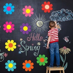 36 PCS 10 Inch Large Spring Flower Paper Cutouts Retro Floral Die Cut Decor