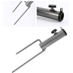 Strong Steel Umbrella Ground Anchor for Outdoor Use with Adjustable Fitting