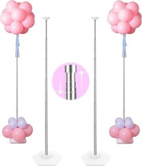 Elegant 80 Inch Height Adjustable Metal Balloon Stands – Perfect for Events