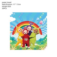 Teletubbies Theme Party Decorations and Utensils -145pcs set For 20 Guests
