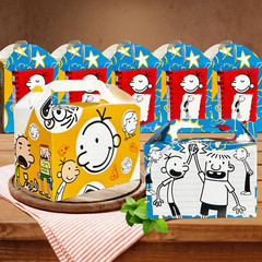 Diary wimpy kid Party Gift Box Supplies happy birthday centerpiece decoration