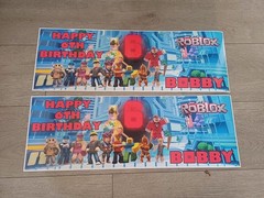 ROBLOX BIRTHDAY BANNER CUSTOM PERSONALIZED DECOR NAME PARTY PHOTO