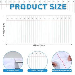 6ft Composition Notebook Table Skirt Teacher Desk Skirt Classroom Table Cover…