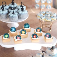 40PCS Edible Record Cupcake Toppers Record CD Cupcake Music Lover’s Birthday …