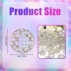 100pcs Glitter Disco Ball Table Confetti, Disco Theme Party Confetti for Bachelo