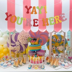 Yay！You’re Here Banner – Welcome Home Decor, Housewarming Sign, School Welcom…