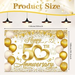 Happy Anniversary Decorations, Wedding Anniversary Decorations- Anniversary B…