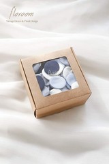 Floroom 300pcs Rose Petals Dusty Blue Navy Faux Silk Flower Petals for Weddin…