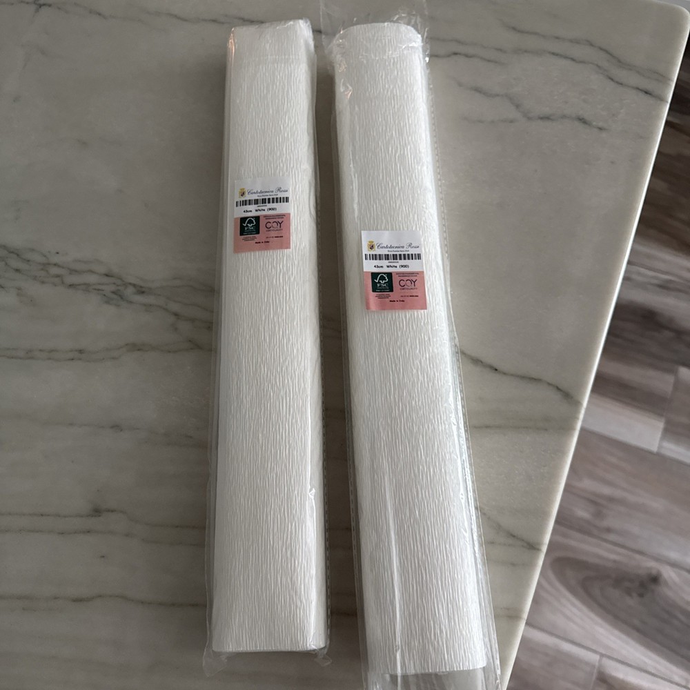 white crepe paper