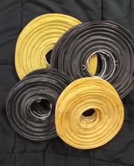 Round Paper Lanterns 2-Black 8inch 2-Gold 8inch 2-Black 10inch 2-Gold 10inch