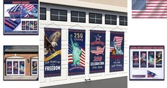 Durable Polyester 250th Anniversary Porch Banners – Eye-Catching Displays
