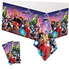 2Pack Super Hero Tablecloth Disposable Tablecover Birthday Party Supplies and