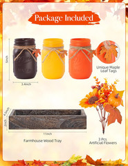 Mason Jar Fall Thanksgiving Centerpieces Tables Fall Thanksgiving Table Decor