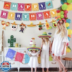 KatchOn, Mexican Birthday Banner – 15 feet, Pre strung | Happy Birthday Decor