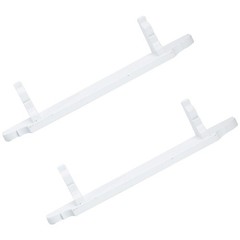 2Pcs Mini House Storage Rack Models White Storage Racks Miniature Furniture