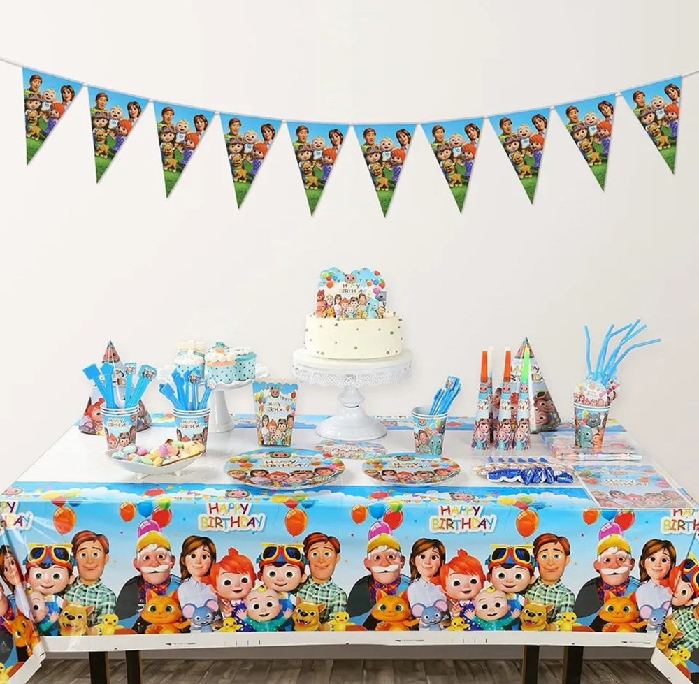 CoComelon Party Supplies | CoComelon Birthday Party Supplies Serves 52 Pcs