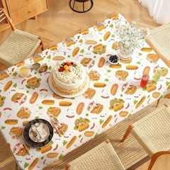 3PCS Hot Dog Party Table Covers for Baby Shower and Birthday Celebrations