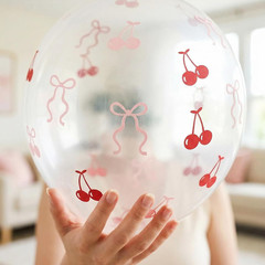 100Pcs Paper Cherry Bow Confetti, Paper Bows Cherries Table Scatters Party Favor