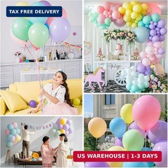 Pastel Balloons Latex Pastel Birthday Decorations 100 Pack 12 inch Round Helium
