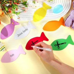 108 PCS Fish Paper Cut Outs Assort Colors Die Cuts 2.28 x 4.72 Inches