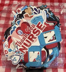 Thank You Nurses Photo Booth Props With Photo Frame And 14 Pc Paper Glasses
