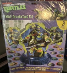 Nickelodeon Teenage Mutant Ninja Turtles Table Decorating Kit, 3 Pieces, Party