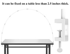 LANGXUN 12ft White Table Balloon Arch Kit, Balloon Arch Stand Frame for Birth…