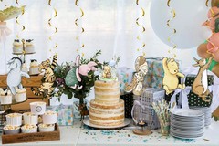 18Pcs Winnie Baby Shower Decorations Classic Pooh Hanging Decorations Swirls …