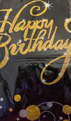 5 Piece Party Decoration Bundle 3 Banners 1 Backdrop, 1 Table Cloth Gold/Black