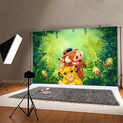 Simba Lion King Backdrop Baby Shower Boy Birthday Party Photo Background Banner