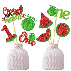 One In A Melon 1st Birthday Centerpiece Sticks Watermelon Party Decorations