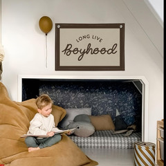 Long Live Boyhood Banner, Boy Nursery Decor, Canvas Banner Wall Hanging Flag Dec
