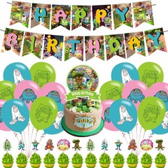 Singing Monsters Happy Birthday Decorations – Monster Theme Party Supplies wi…