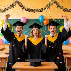 Graduation Decorations 2026, 50Ft Black and Gold Glitter Tinsel Garland, Class o