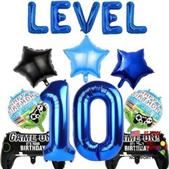 Video Games 10th Birthday Level 10 Balloons Birthday Party Balloons
