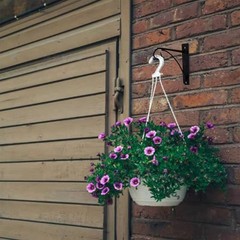 For Outdoor Hanging Basket Support for Concrete Posts Carbon Steel Black Copper