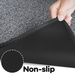 AREDO Runner Rug with Non Slip Rubber Backing, 6′ x 2′ (Runner), Black