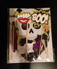 Halloween Photo Booth Props,Attached to the Sticks,Halloween Decorations, NO DIY