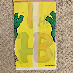 Vintage 1990 Teenage Mutant Ninja Turtles Birthday Party Banner 45″x12″ Sealed