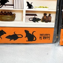 Halloween Haunted House Paper Die Cut Decor Spiders Rats New Sealed 15 Pcs Each