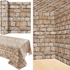 Tegeme 100 Ft X 54 Inch Rustic Brick Stone Wall Backdrop Roll Ancient Plastic