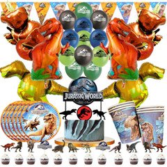 DINOSAUR JURASSIC WORLD PARK TOPPER CUPCAKE decoration party balloon supplies