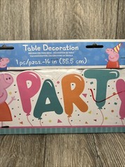 Peppa Pig Party Sign Table Decoration 14″ Decor Birthday Party See Details