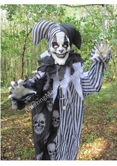 Halloween Animated Clown Hanging Talking Sound Moving Light Up Party Prop Decor