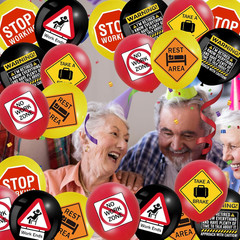 Retirement Decorations for Men Women: 48 Pcs Stop Working Take a Brake Balloons