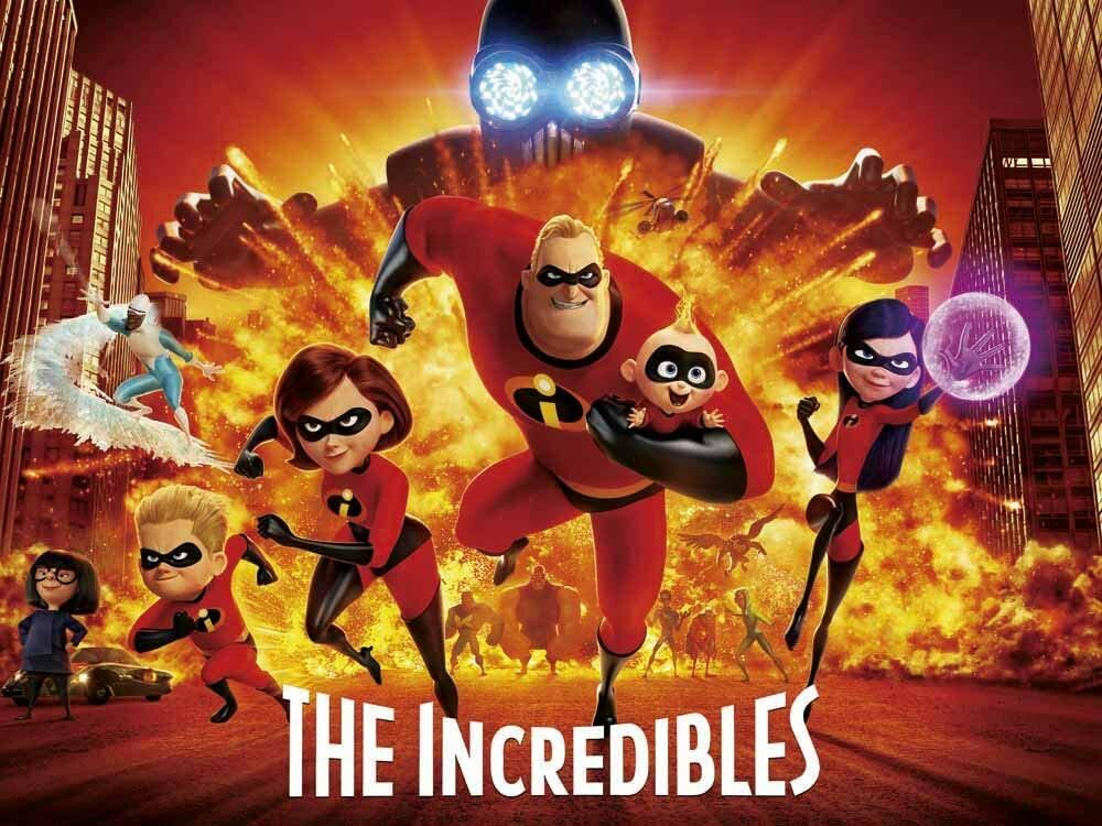 The Incredibles Superhero Birthday Backdrop Party Supplies Background 7*5ft
